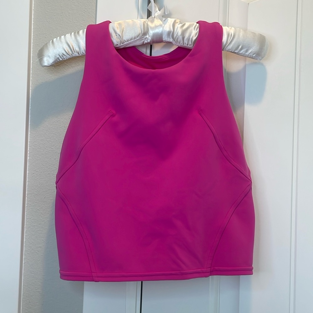 Lululemon align tank high neck sonic pink size 4
